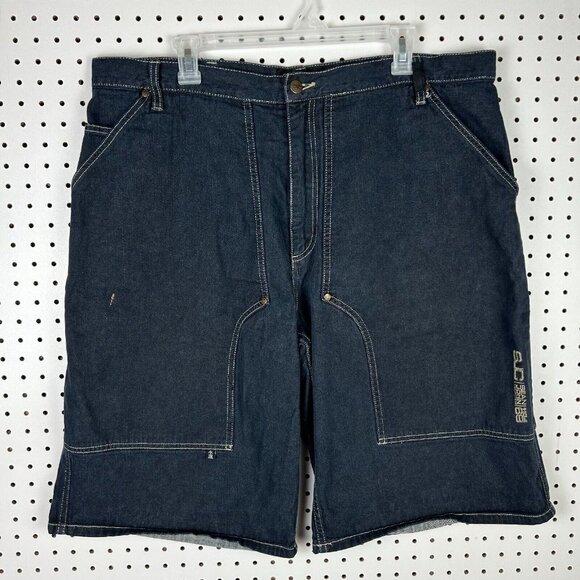 Sean John Double Knee BAGGY Shorts Size 38 Wide Leg Streetwear Skate Hip Hop 90s - Picture 1 of 7